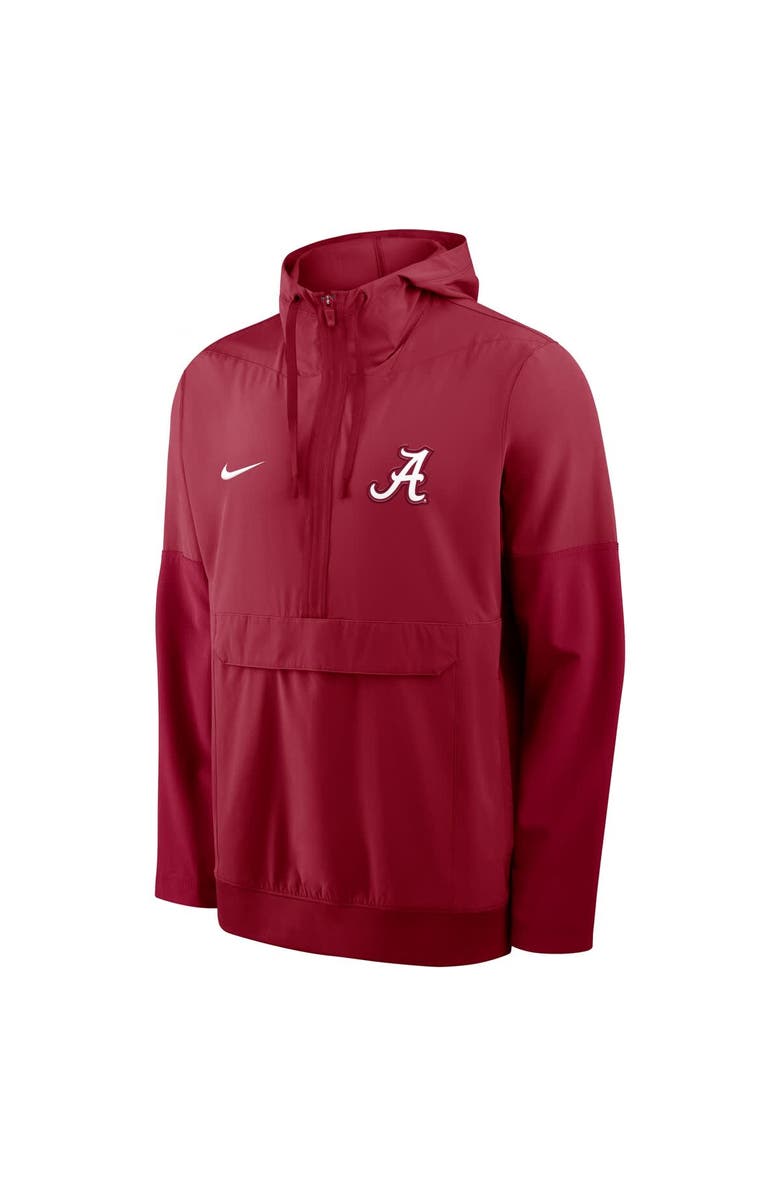 Nike Men's Nike Crimson Alabama Crimson Tide Anorak Half-Zip Hoodie Jacket, Alternate, color, Crimson
