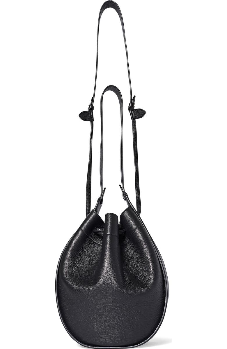 The Row XL Leather Drawstring Hobo Bag, Alternate, color,