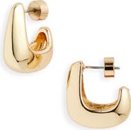 Nordstrom Polished C Hoop Earrings