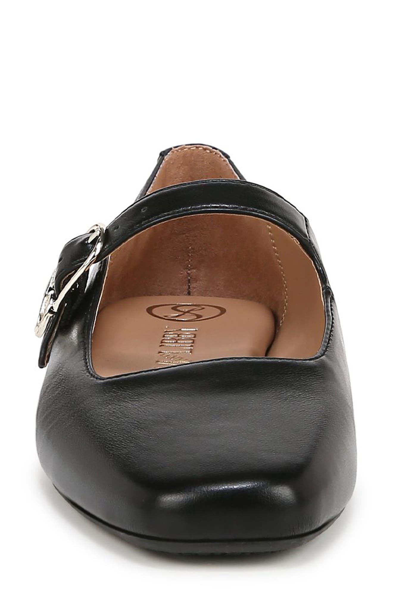 SAM & LIBBY Fredi Mary Jane Flat, Alternate, color, Black Leather