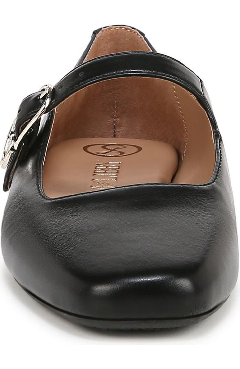 SAM & LIBBY Fredi Mary Jane Flat, Alternate, color, Black Leather