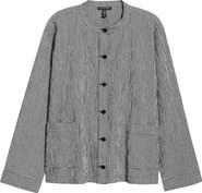 Eileen Fisher Check Print Jacket