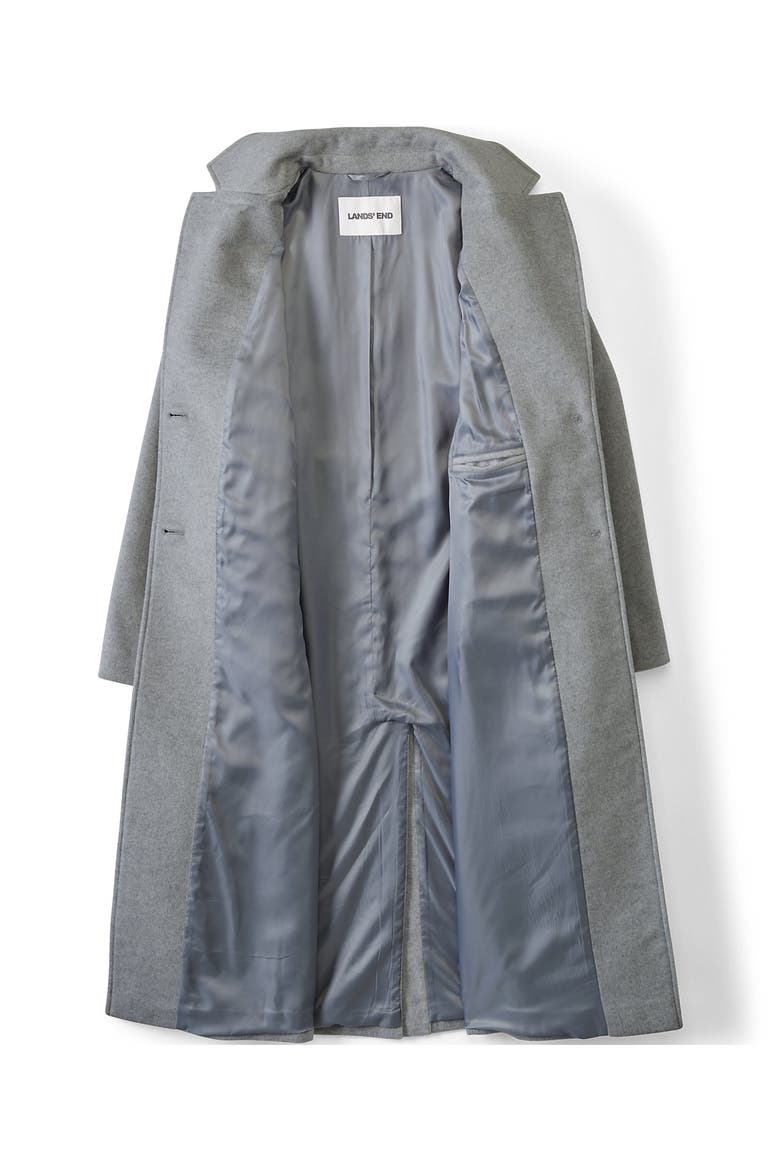 Wool Wrap Long Coat, Alternate, color, Light Gray Heather