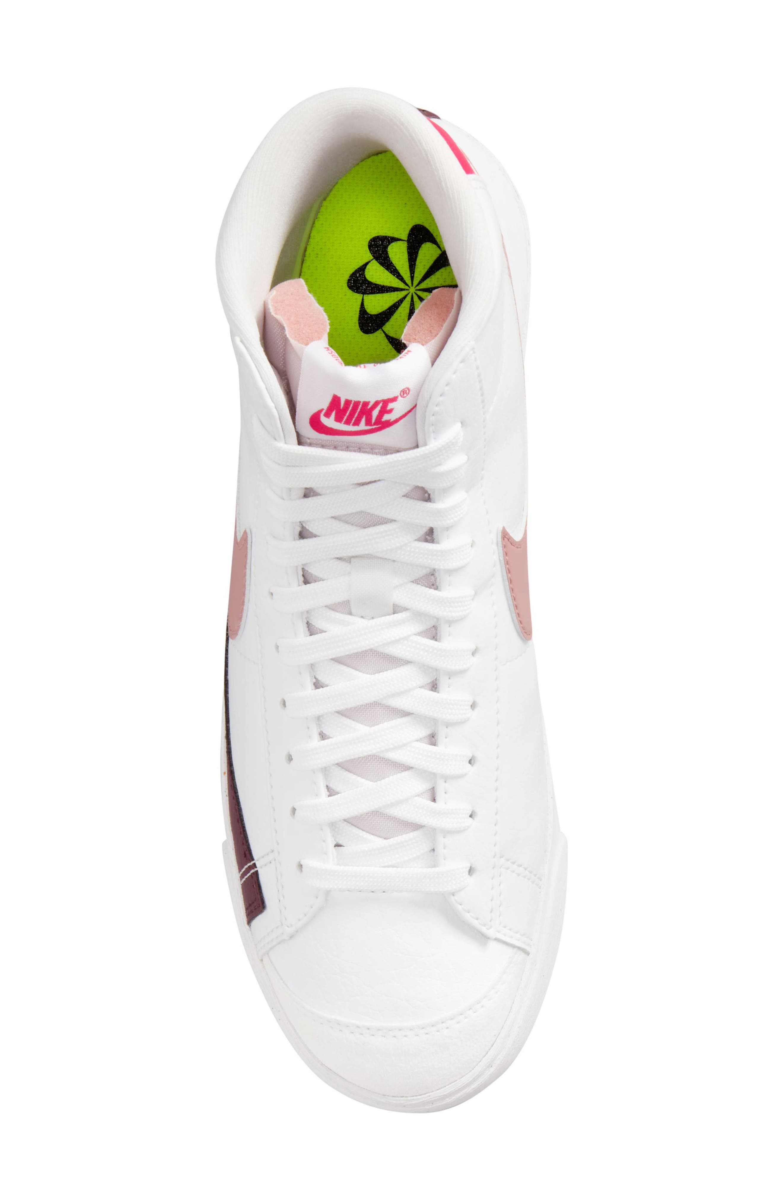 Blazer Mid '77 Sneaker, Alternate, color, WHITE/ RED/ NIGHT MAROON