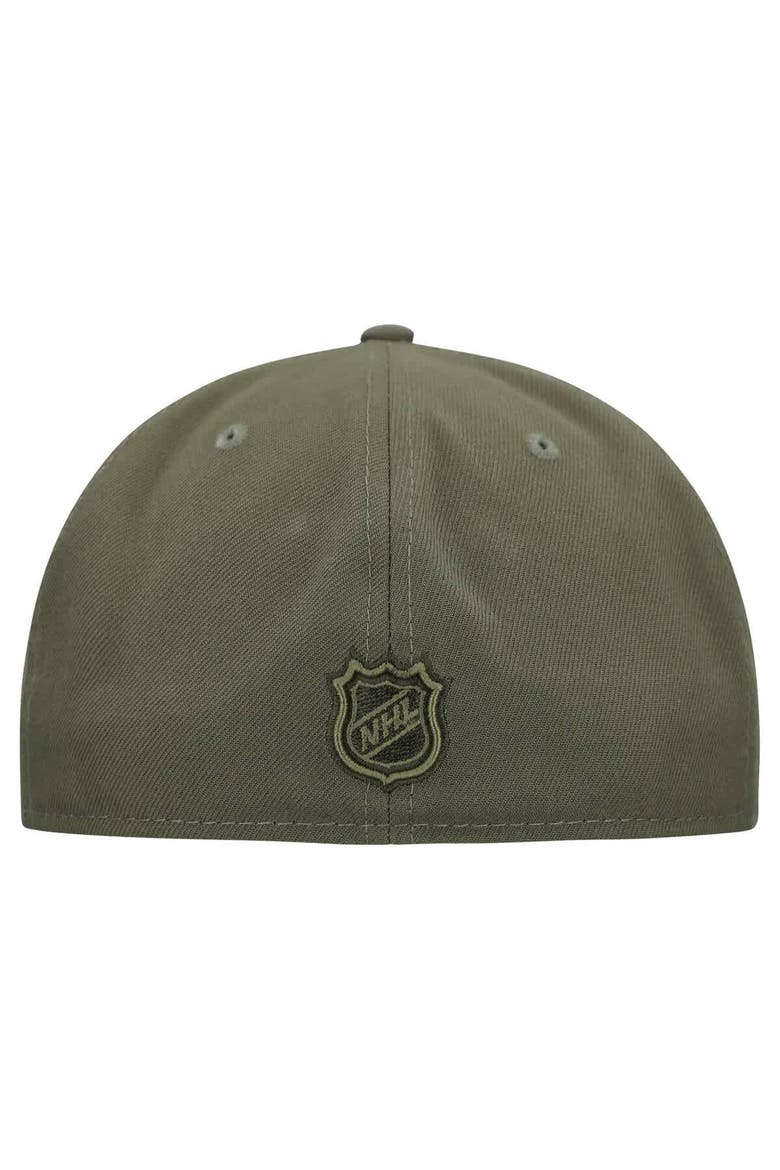 Men's New Era  Olive Minnesota Wild Military Appreciation Flag 59FIFTY Fitted Hat, Alternate, color, Olive