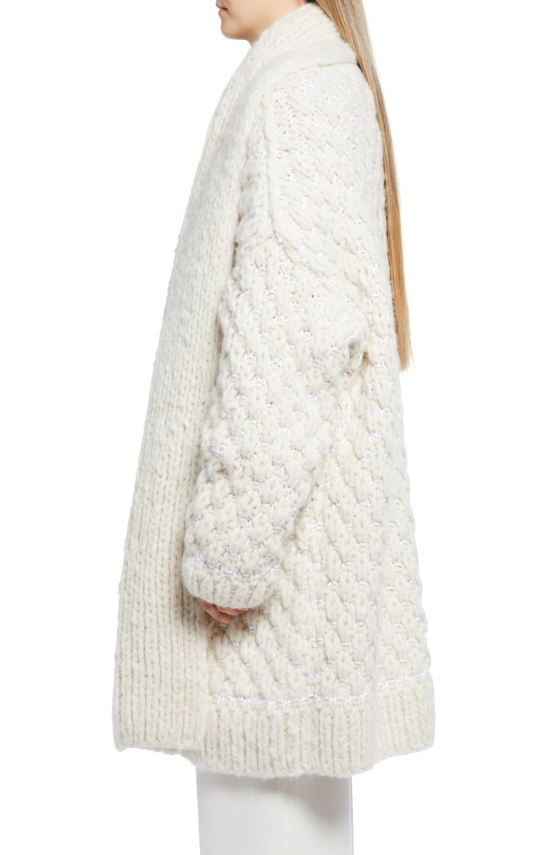 The Row Diya Oversize Cashmere Blend Long Cardigan, Alternate, color,