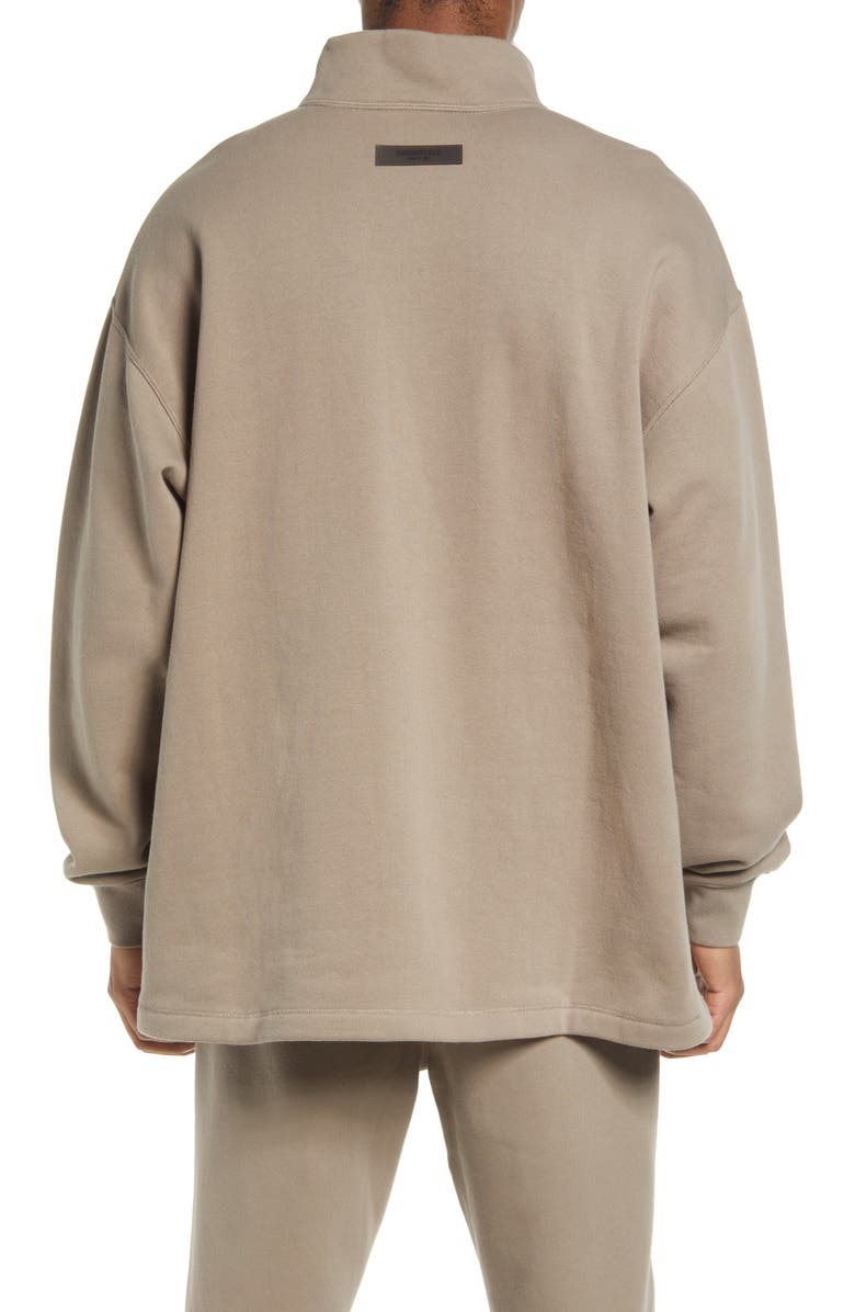 Fear of God Essentials Relaxed Cotton Blend Mock Neck Sweatshirt, Alternate, color,