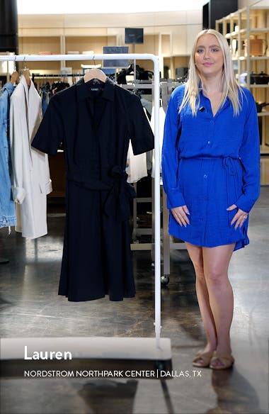 送料関税無【LAUREN RALPH LAUREN】COTTON-BLEND DRESS Lauren Ralph Lauren Cotton Shirtdress - Macy's