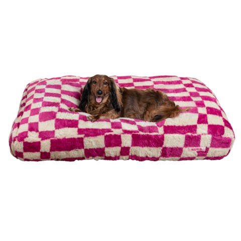 MabelDesigner Modern Ultra Soft Reversible Plush Rectangular Pet Bed with Washable Cover
