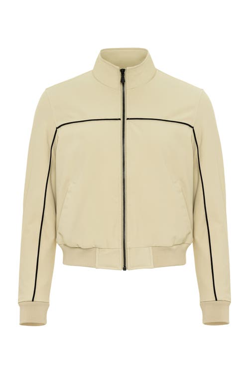 Anatomie Ginger Performance Twill Bomber Jacket In White