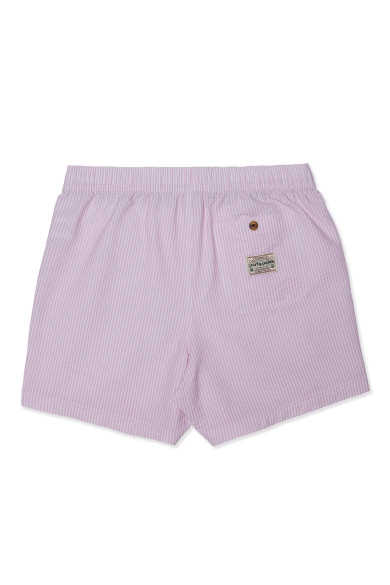 Stripe Party Starter 5-Inch Swim Trunks, Alternate, color, PINK