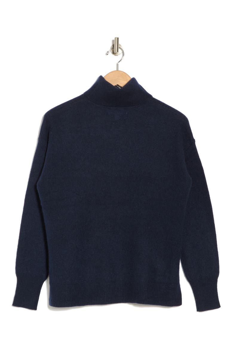 Cashmere Turtleneck Sweater, Alternate, color, NAVY NIGHT