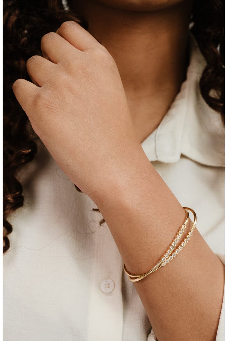 Double Take Set of 2 Cuff Bracelets, Alternate, color, GOLD