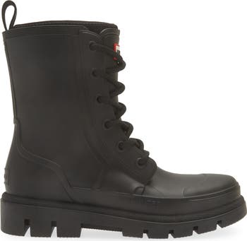 Hunter lace up boots deals