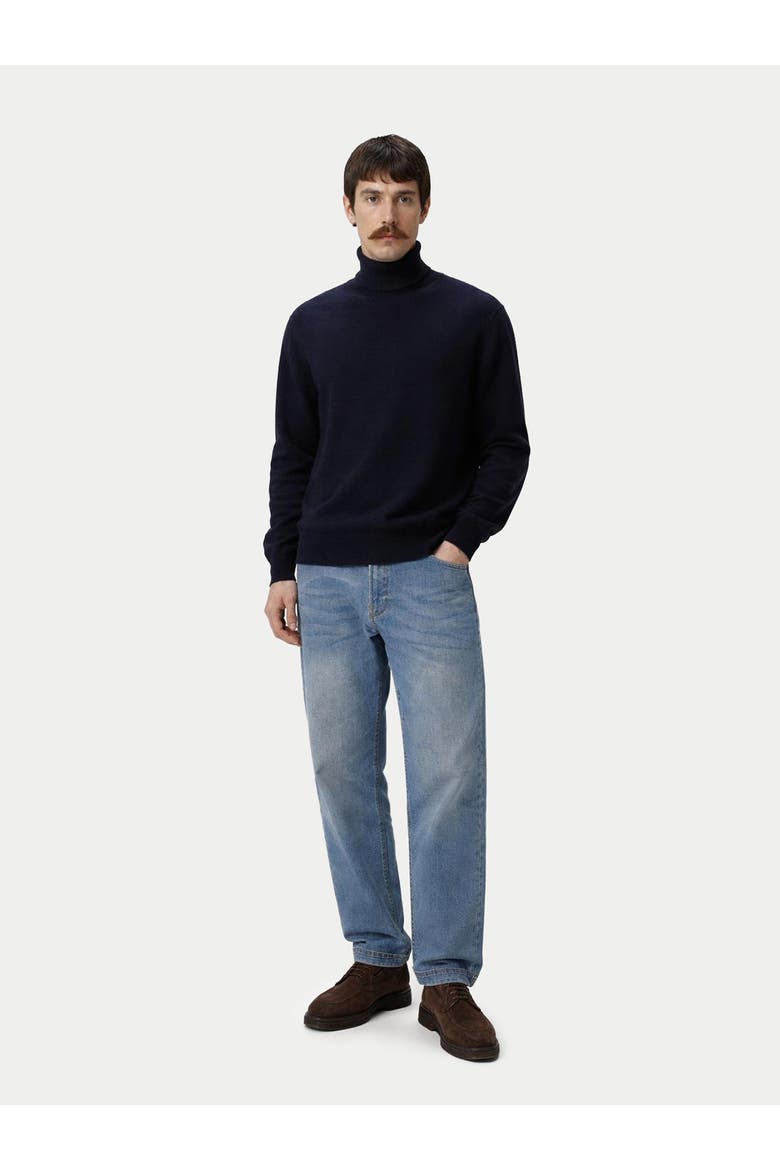 Timeless Turtleneck Cashmere Sweater, Alternate, color, navy blazer