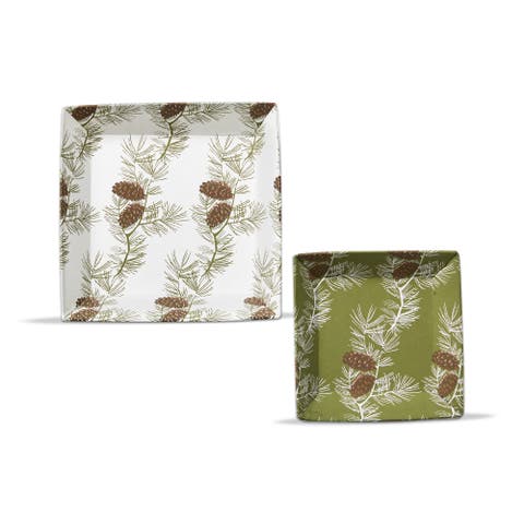 Wilde Pine Catch All Tray - Green Decorative Multi Tray