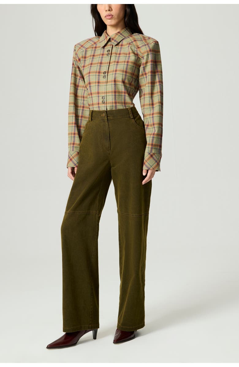 Nocturne Vintage Wash Corduroy Pants, Main, color, Khaki