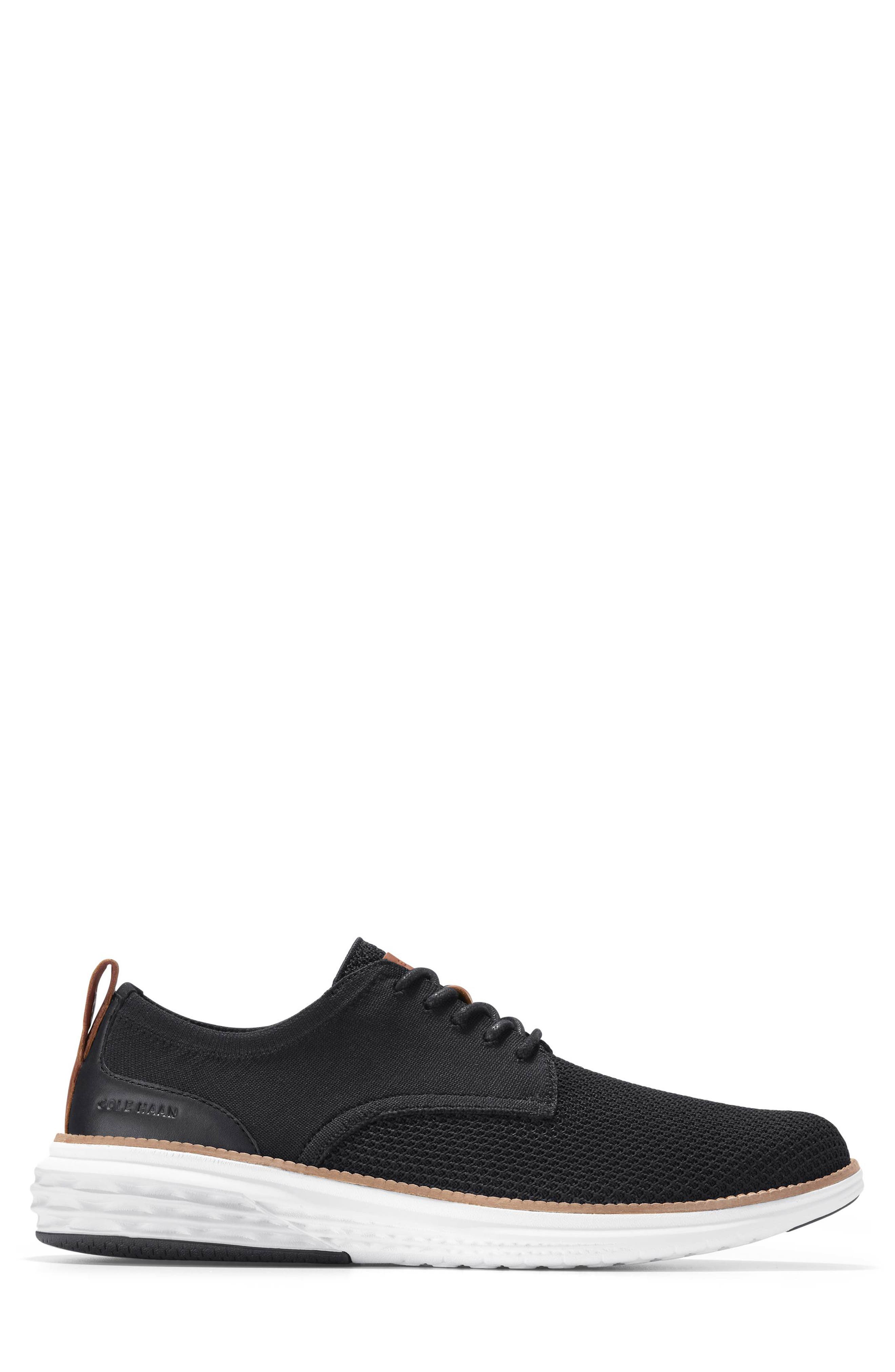 Cole Haan Grand Hurrion Stitchlite<sup>™</sup> Plain Toe Oxford, Alternate, color, Black Nmbs Cld Ivr