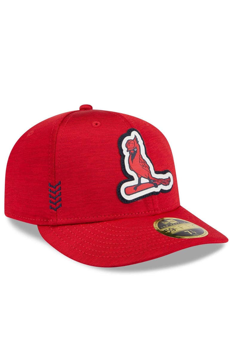 New Era Men's New Era  Red St. Louis Cardinals 2024 Clubhouse Low Profile 59FIFTY Fitted Hat, Alternate, color, 