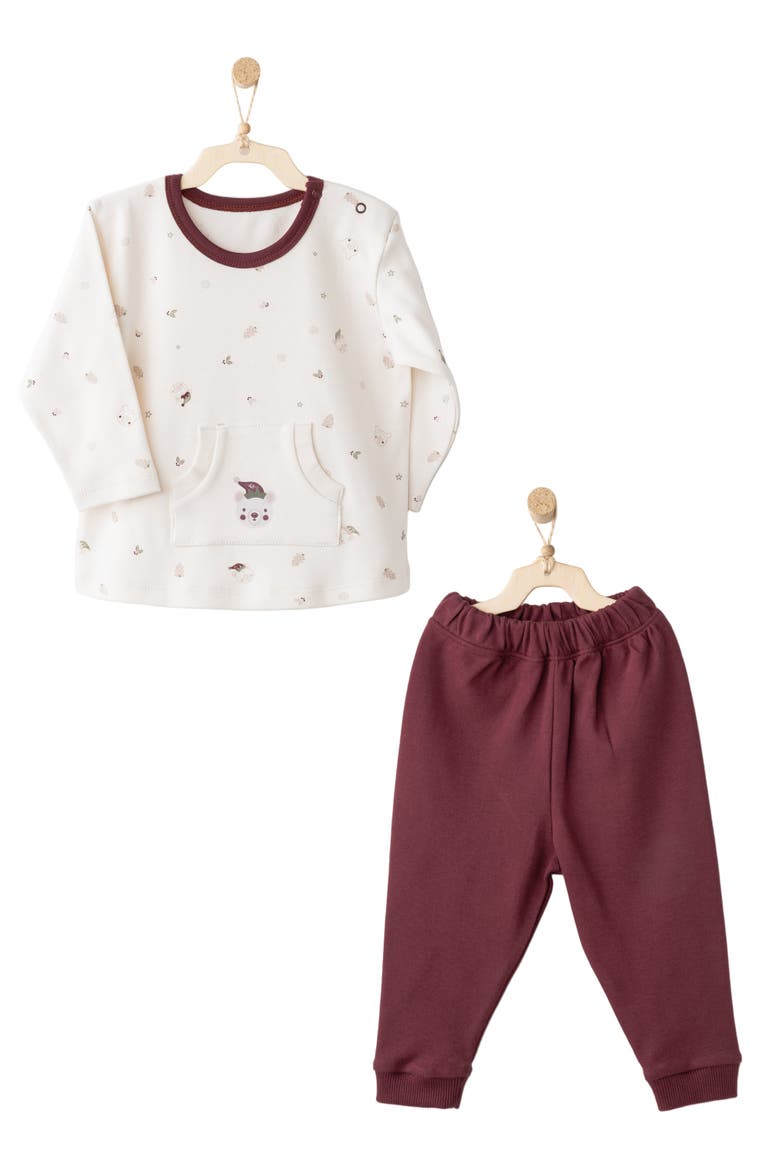 Bear Hug Play Set, Alternate, color, Burgundy