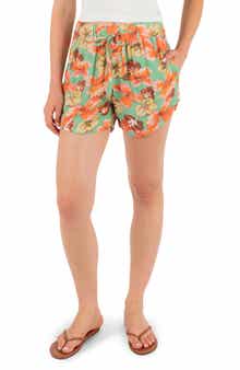 Ginko Clouds Floral Shorts