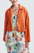 LUUKAA Laras Boxy Linen Short Jacket