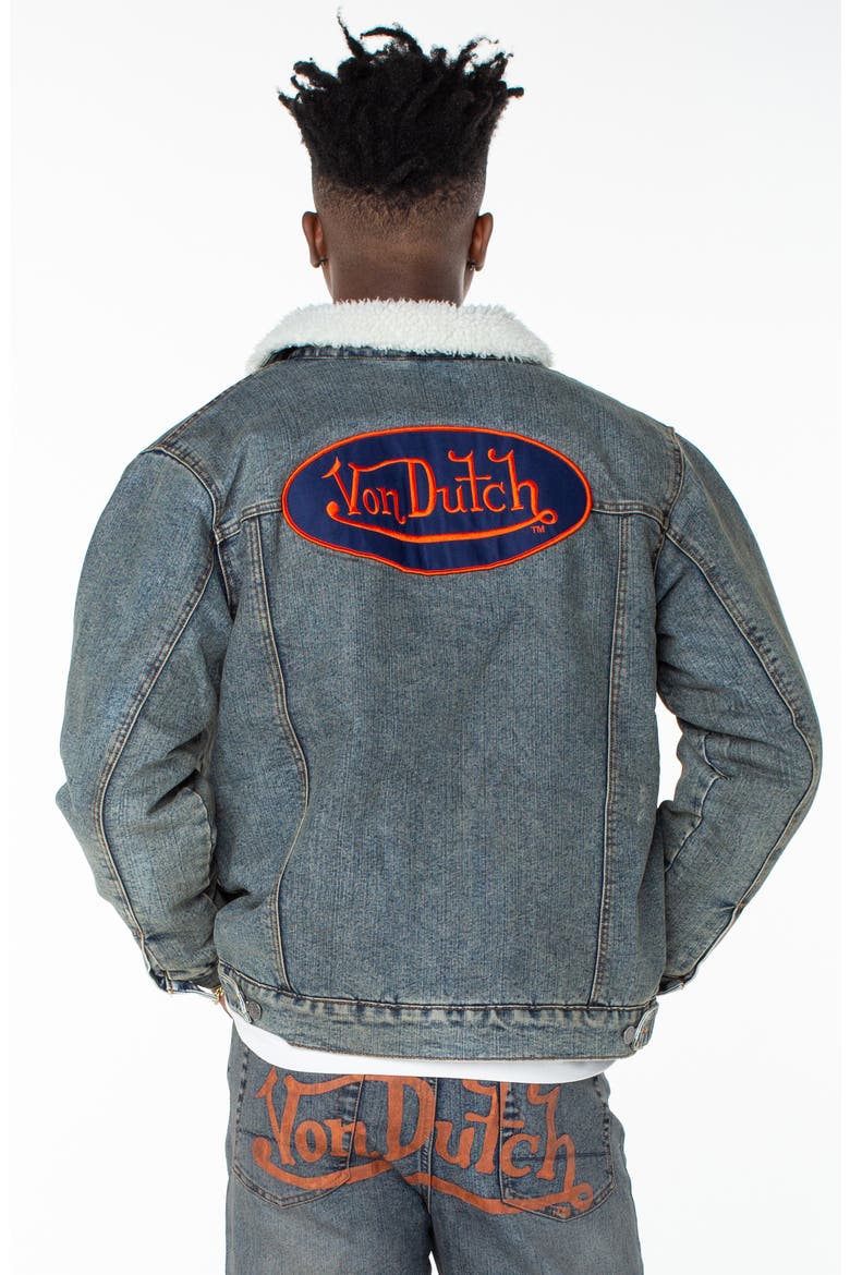 Piston Denim Trucker Jacket, Alternate, color, HAZESTONE