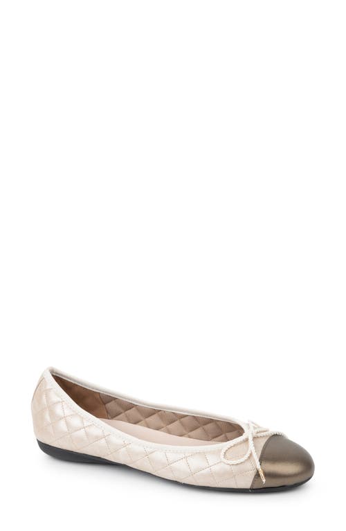 Paul Mayer Best Cap Toe Quilted Ballet Flat