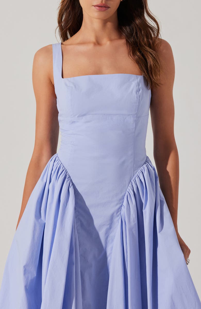 ASTR the Label Vinya Cotton Dress, Alternate, color, Periwinkle Blue