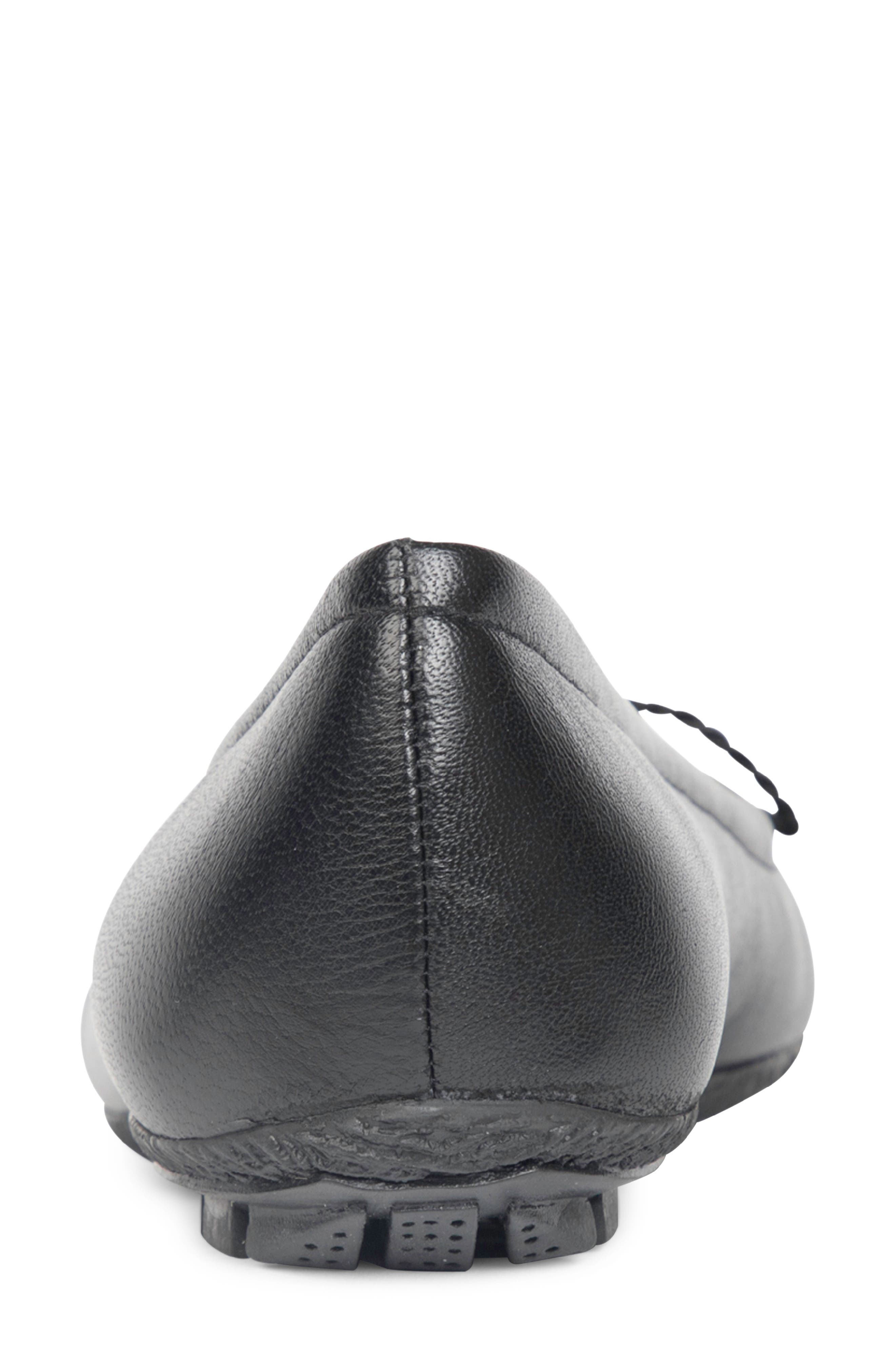 PAUL MAYER Cozy Keyhole Ballet Flat, Alternate, color, Black