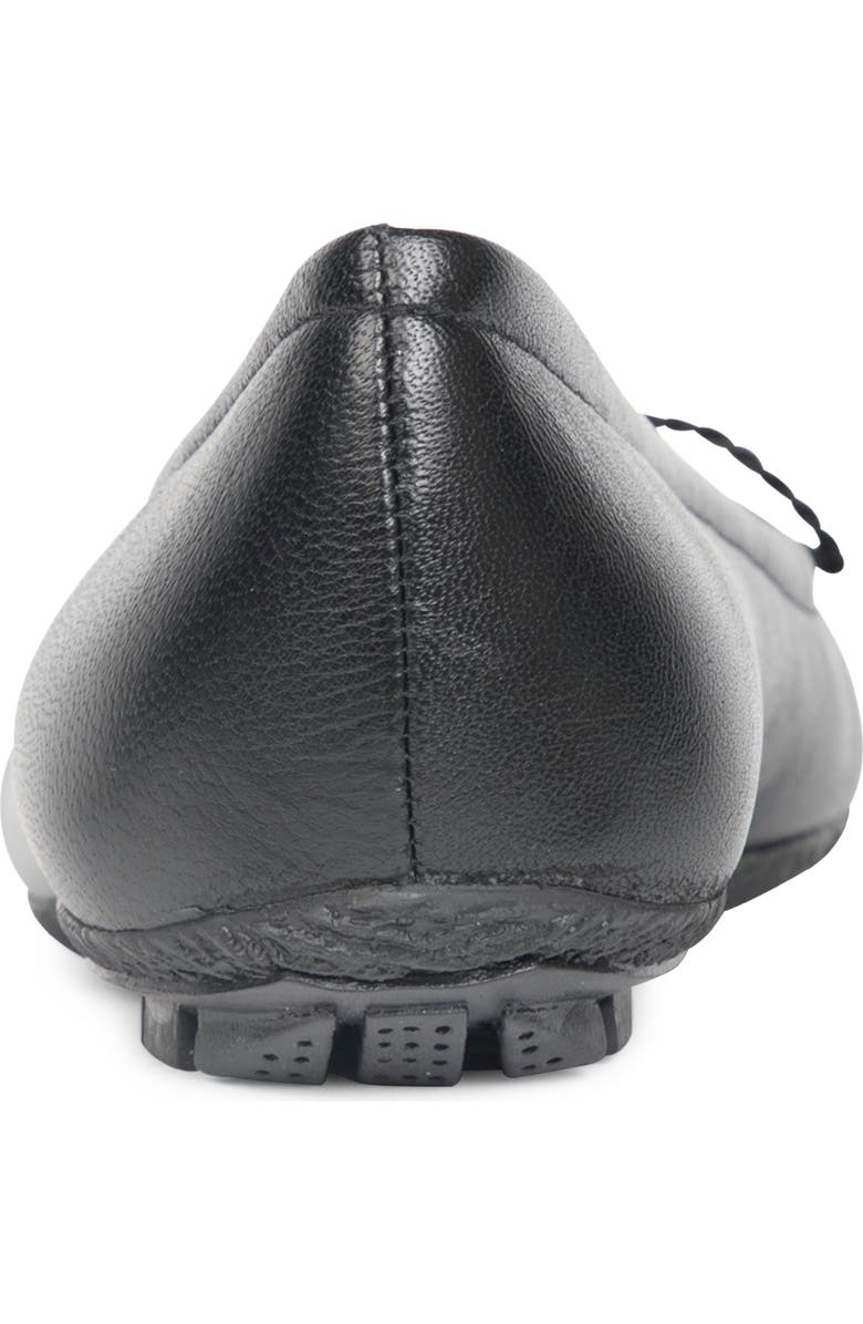 PAUL MAYER Cozy Keyhole Ballet Flat, Alternate, color, Black