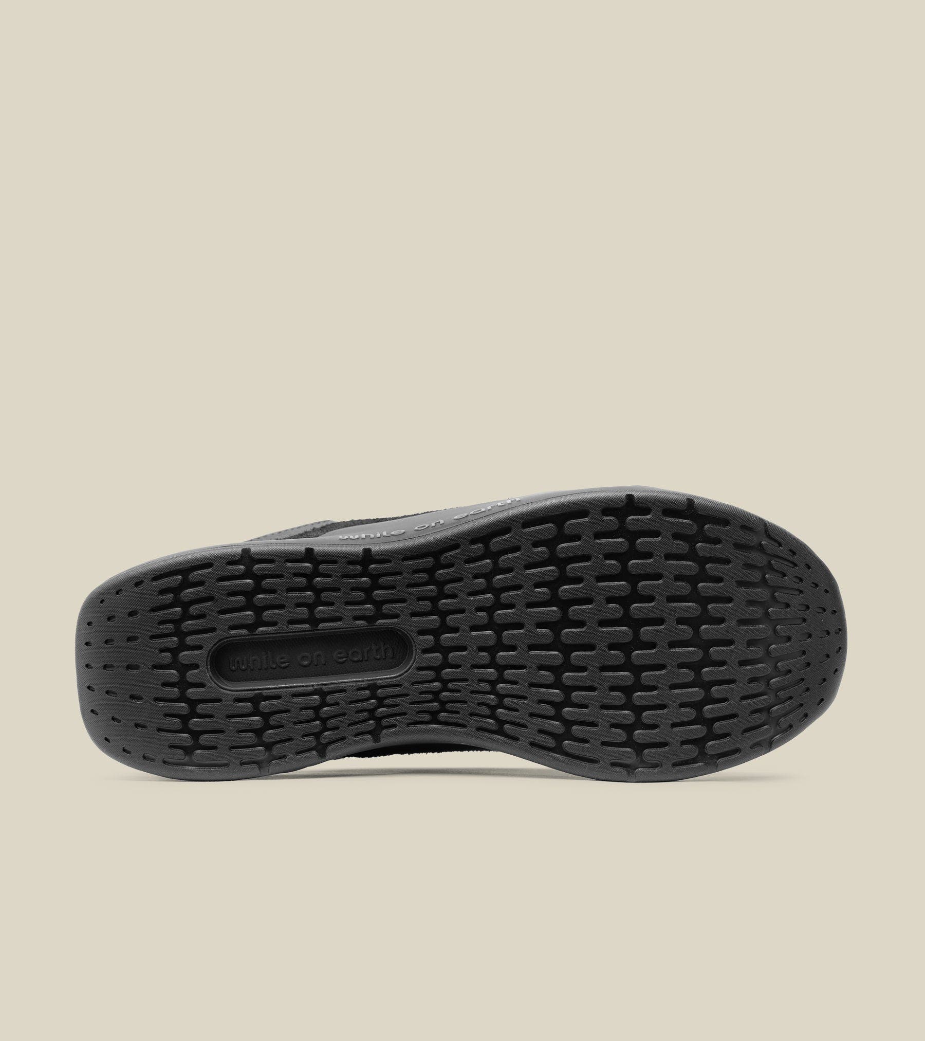 while on earth<sup>™</sup> Leather Trainer, Alternate, color, Black