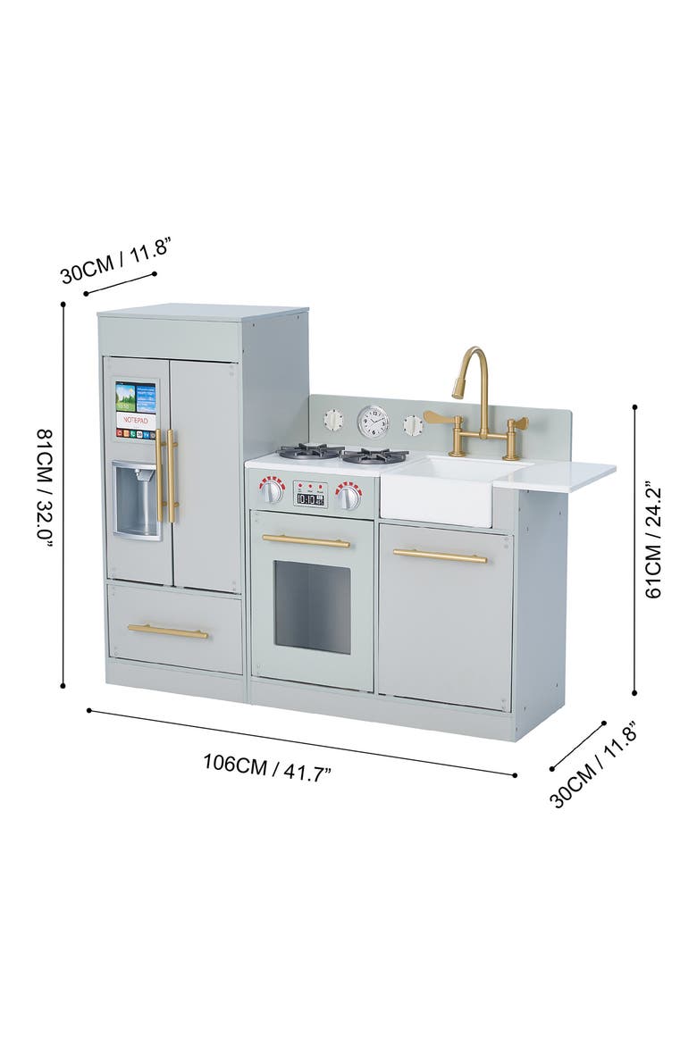 Little Chef Modern Kitchen Playset, Alternate, color, LIGHT GREY