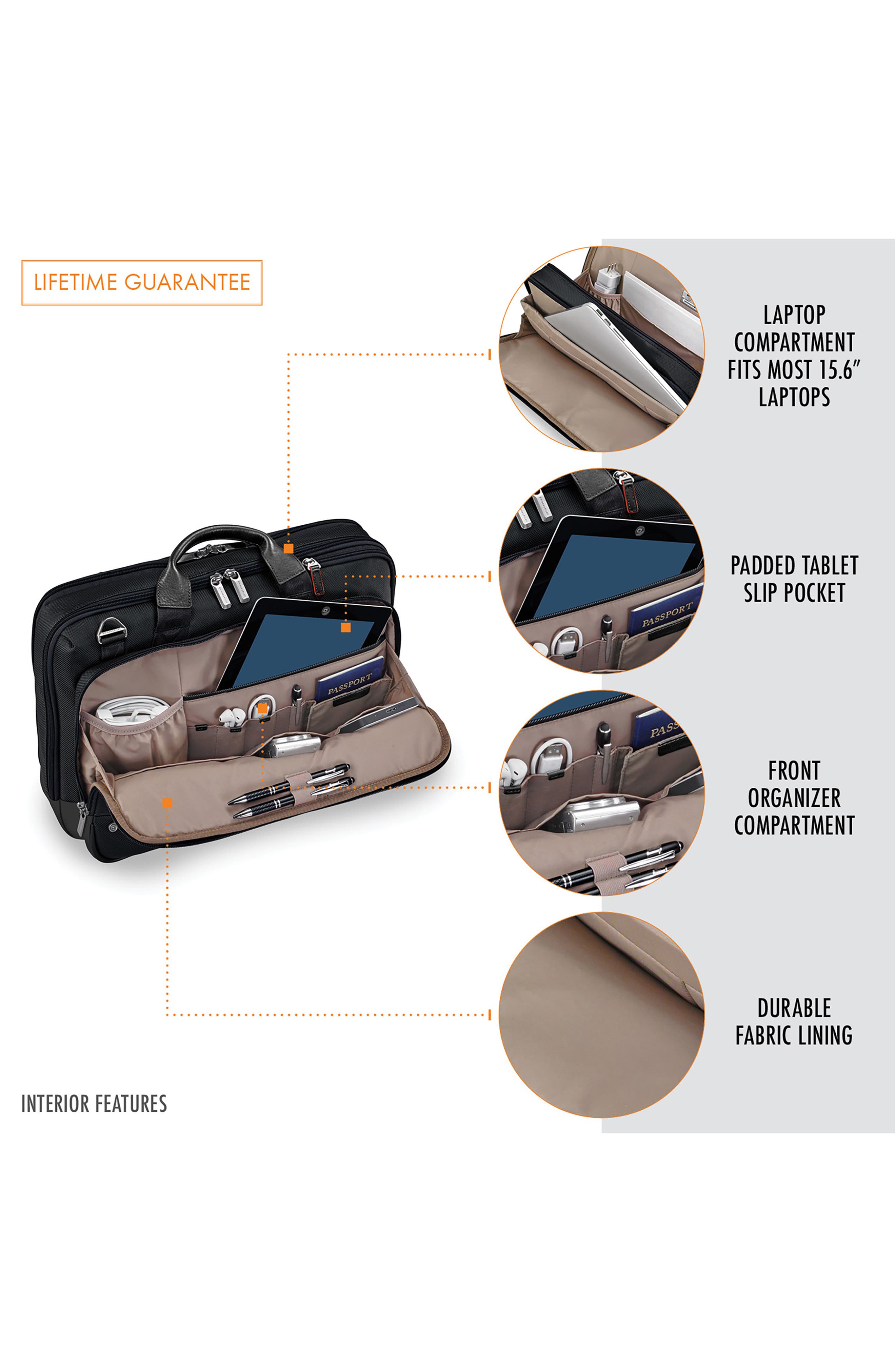Briggs & Riley @work Medium Briefcase, Alternate, color, 
