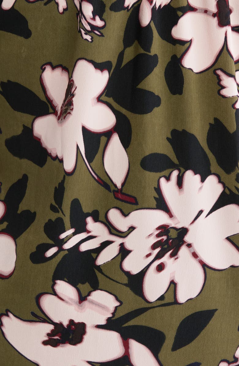 Jones New York Floral Print Tunic, Alternate, color, Jasper Green Multi