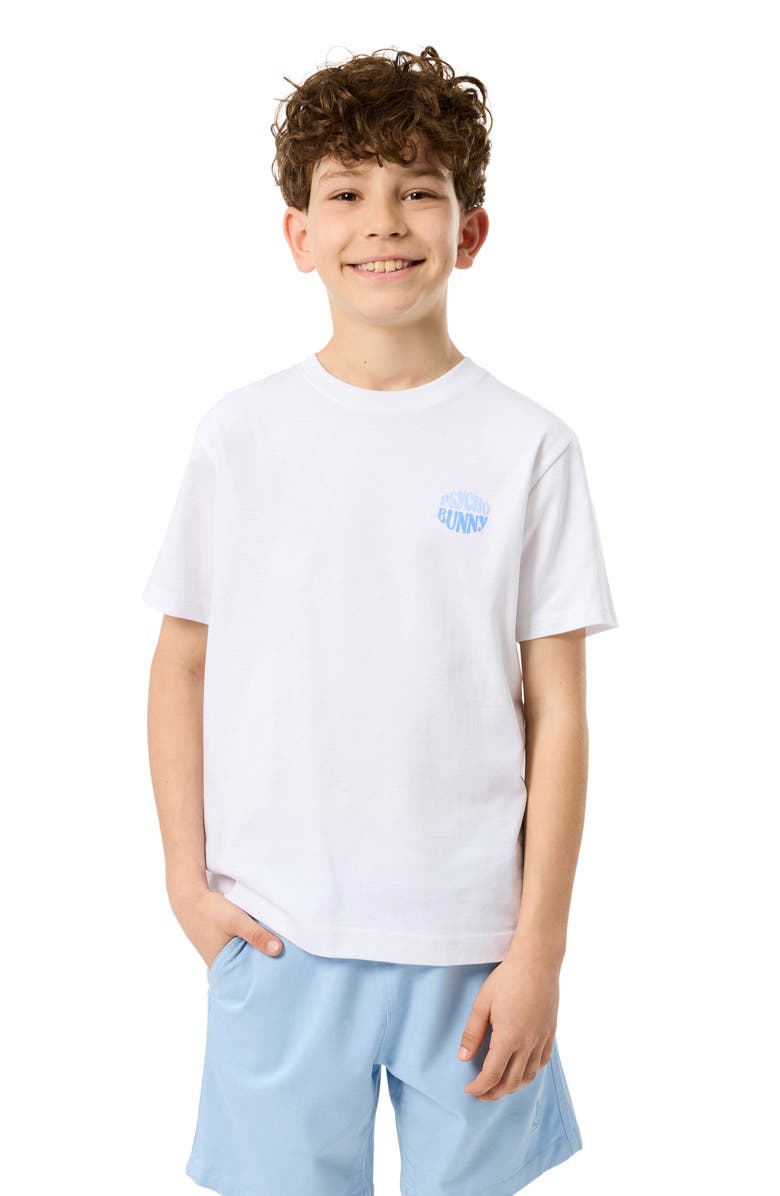 Psycho Bunny Kids' Preston Graphic T-Shirt, Main, color, 