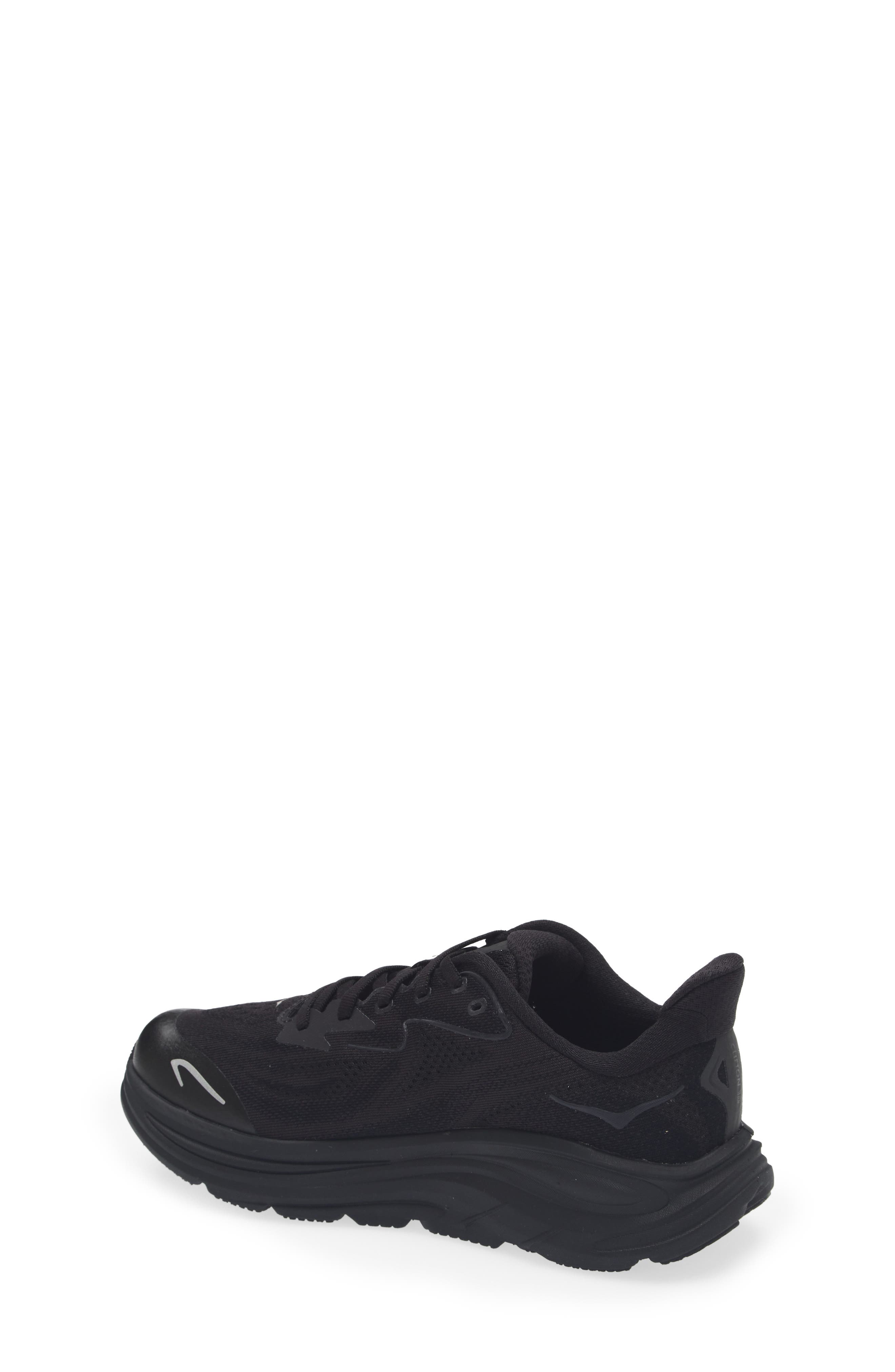 HOKA Kids' Clifton 10 Running Sneaker, Alternate, color, Black / Black