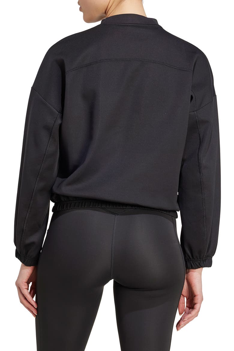 Yoga Essential Sweatshirt, Alternate, color, BLACK