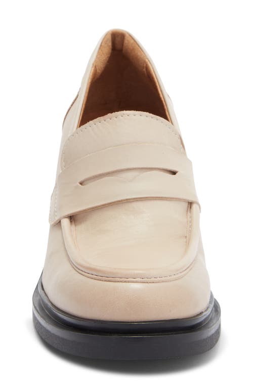 Miz Mooz Day Block Heel Penny Loafer