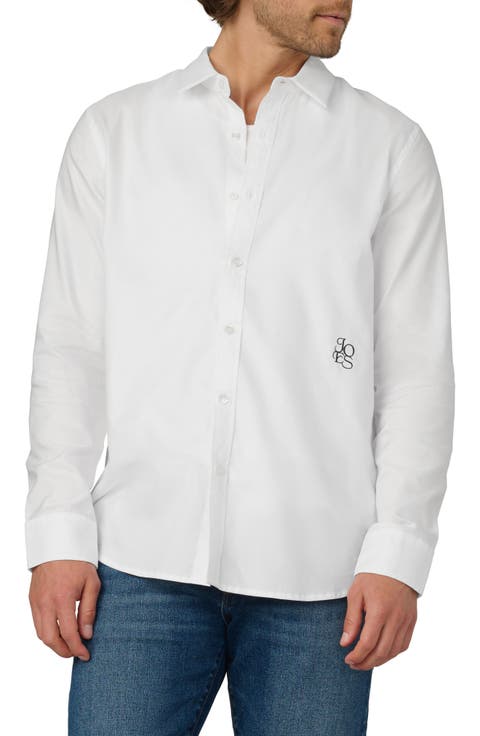 The Grant Monogram Button-Up Shirt