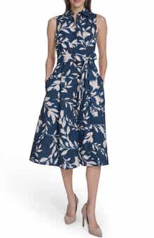 Calvin Klein Sleeveless Cotton Shirtdress