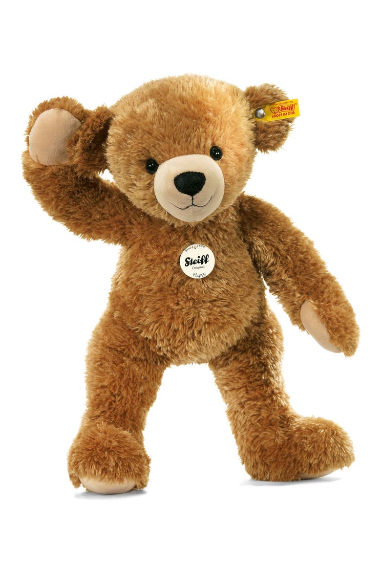 Happy Teddy Bear, Main, color, LIGHT BROWN