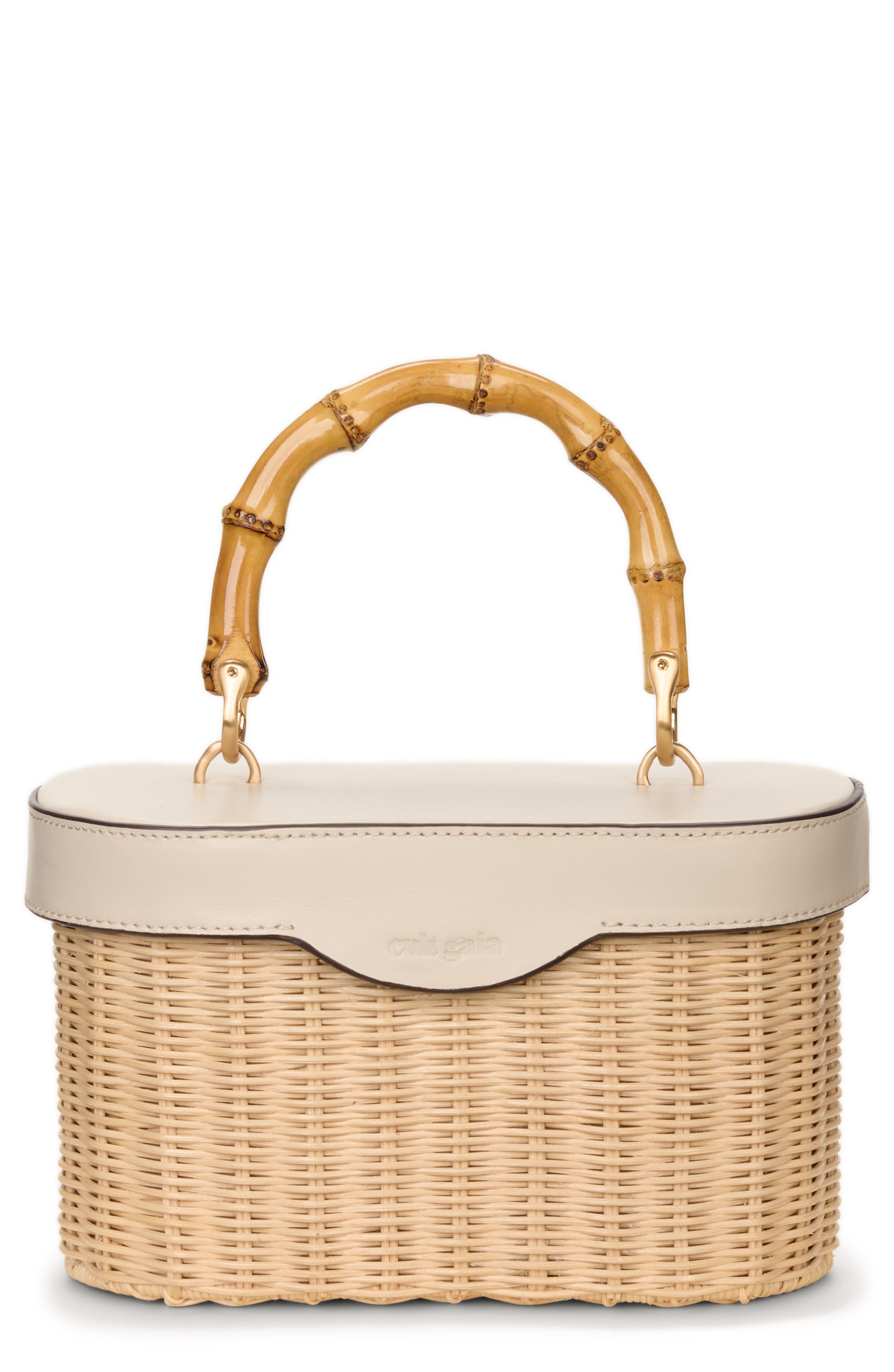 Cult Gaia Gwyneth Basket Weave Handbag, Main, color, 