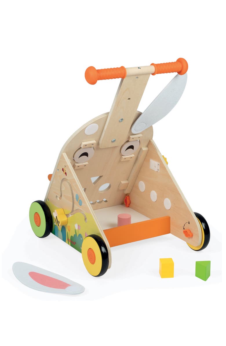 Janod Farm Multi-Activity Walker, Alternate, color, White