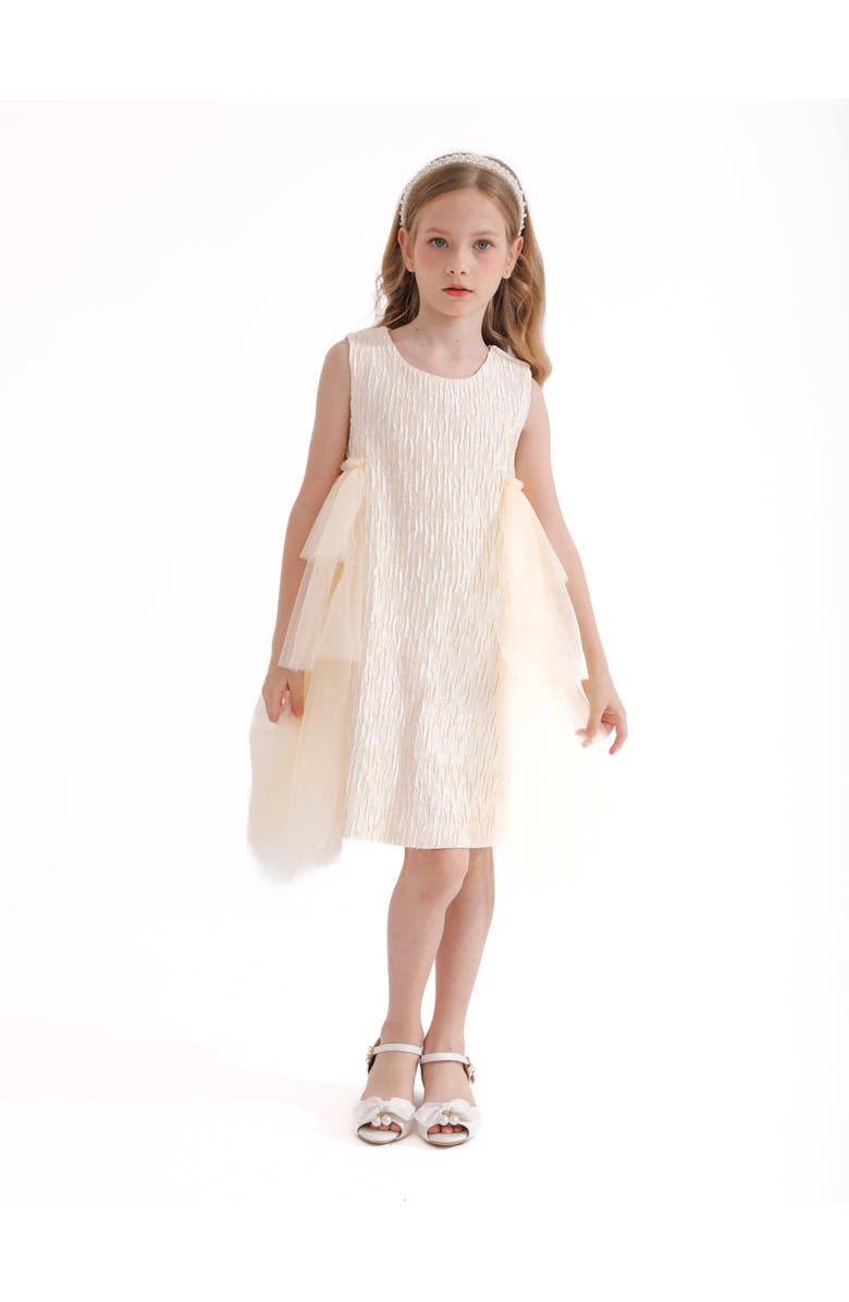 Tulleen Sonata Dress, Alternate, color, Champagne