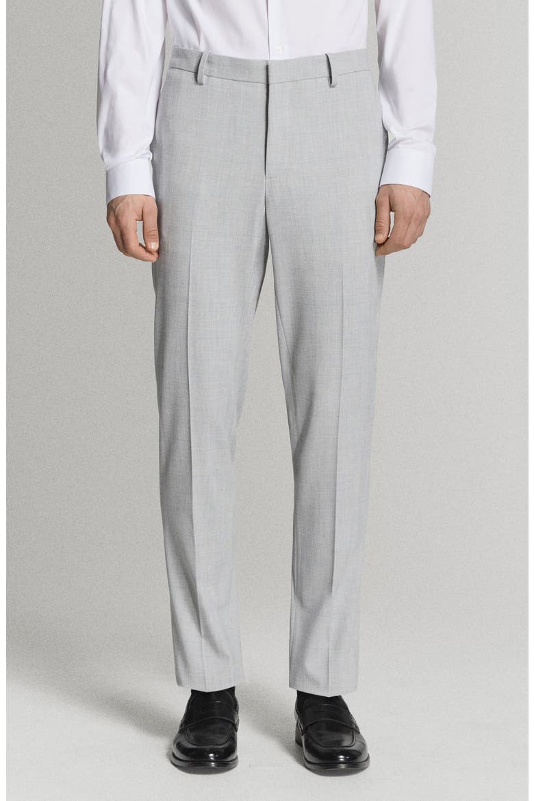 Super Slim Fit Stretch Suit Pants, Main, color, LIGHT HEATHER GREY