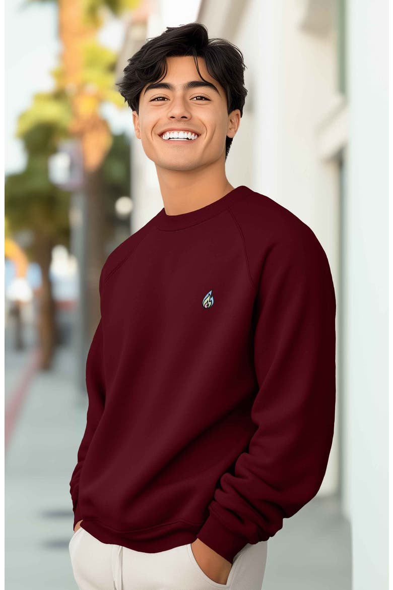 Fire Fleece Sweatshirt, Alternate, color, Maroon