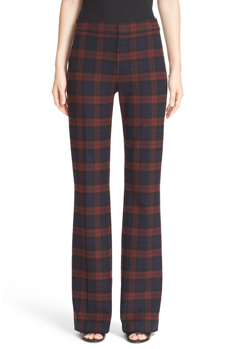 Plaid Flannel Pants, Alternate, color, RED/ MIDNIGHT
