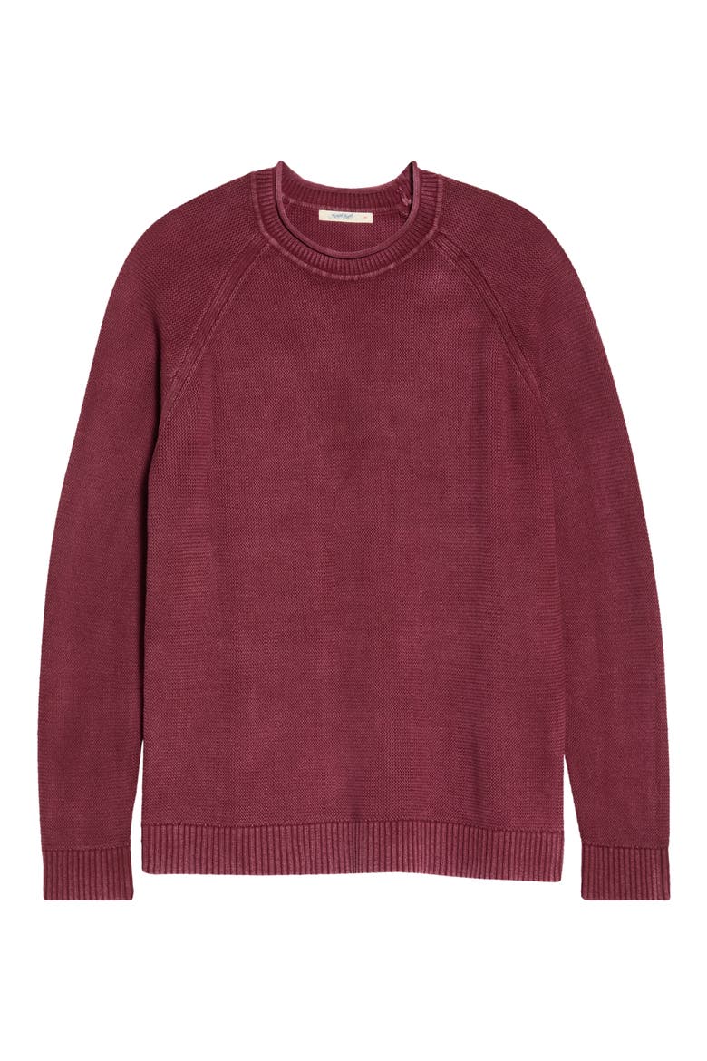 Garment Dye Roll Neck Sweater, Main, color, CABERNET