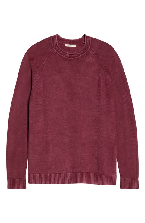Garment Dye Roll Neck Sweater